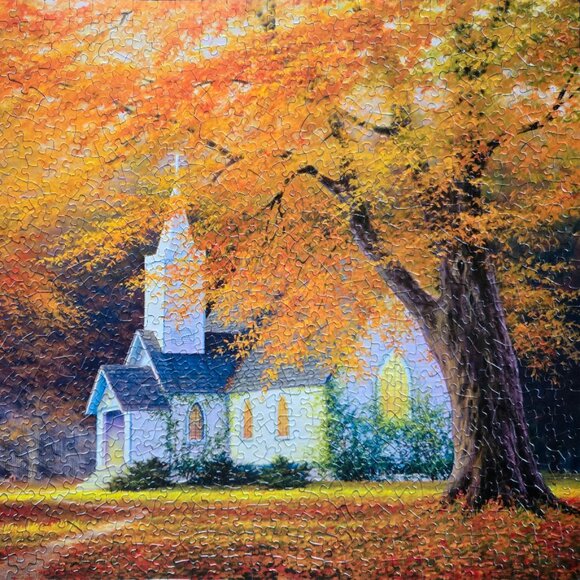 Church in the Glen, 1000 piece puzzle, Serendipity Puzzle Co. - Picture 4 of 4
